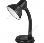 Светильник Ultraflash, h32см,60Вт(Е27) кнопка,упаковка пакет (UF-301 C01), цвет черный(1/20)