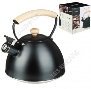 Чайник нерж 2,5л черный матов (12) 