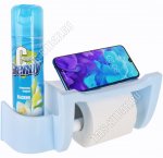 Держатель д/туалет.бумаги+полка д/освежит,телефона 