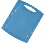 Доска раздел, вырубн.руч (32х26см) толщ.6мм, сине-серый (25)