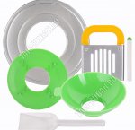 Н-р д/консерв.6шт (воронка, переход.д/банок,стерилиз.,совочек,магнит.палочка,слив.решетка) 