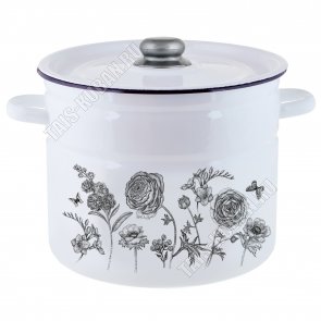 Je t’aime Кастрюля белый (цилиндр) 9,0л (2) 