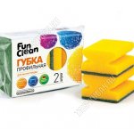 Губка д/посуды,профильн 2шт (95х65х45мм) (64) 