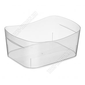 Корзинка овал, прозр 4,5л (29х19 h10,5см) (16) 