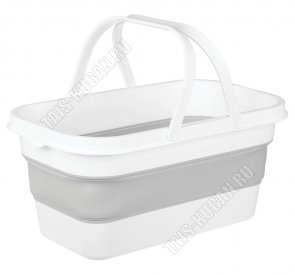 Ведро склад-ся 16л смоки,прямоуг (17х36 h7,5/22см)  (5) 