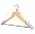 Вешалка (дерево+бархат) св.дерево Н-р 3шт L44см (1)