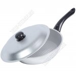 Сковорода d23см с крышкой,рифленое дно (10) 