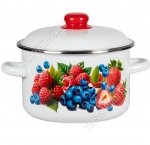 Малинка Кастрюля белый (цил) 4,0л (6)