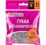 Мочалка для посуды металлич.40гр, спираль, нержавеющая сталь (100) 