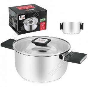 Anser Кастрюля 2,5л d18см,ф.цилиндр,складн ручки (6) 