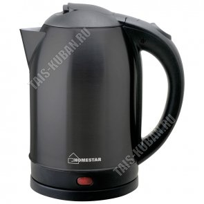 Чайник нерж. 1,8л 1500Вт диск,автооткл,защ.б/воды,пов.на 360`,чёрный(12) 
