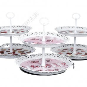 Фруктовница 2-х яр, круг (d25/30 h26см) 