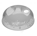 Крышка д/СВЧ d23 h10см (выдав.рис) черн. (40) 