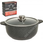 Кастрюля-казан 4л d24 h12см с крышкой (4)