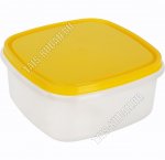 Контейнер оранжев. 0,85л квадр (14х14 h6,3см) (93) 