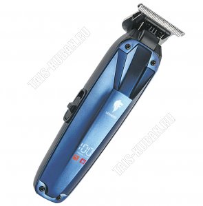 Машинка д/стрижки (аккум) 5Вт,3насад (1,5-4,5мм),лезвия сталь, синий (24)