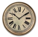 Часы (стекло/пластик) круг d24,5см 