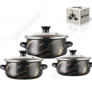 Набор мини-кастрюль 3шт 