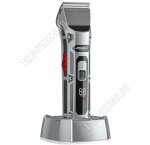 Машинка д/стрижки на подстав.(аккум 2000mAh) 4насад,серый (20)