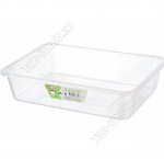 Лоток д/хранен 4,5л прям, прозр (35,5х25 h7см) б/крыш (48) 