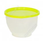 Контейнер салатов/прозр, кругл 0,26л (d10 h10,5см) (96) 