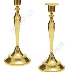 Подсвечник (металл) н-р 2шт на 1свечу h25см, п/золото, п/у (30) 