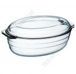 Кастрюля овал 2,9л 34х21см с крышкой (6) 