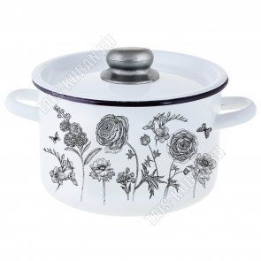 Je t’aime Кастрюля белый (цилиндр) 4,5л (4) 