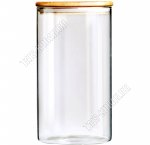Банка с бамбуковой крышкой 2л 