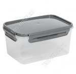 Контейнер серый 2,1л крыш 4 защ,прям.(12) 