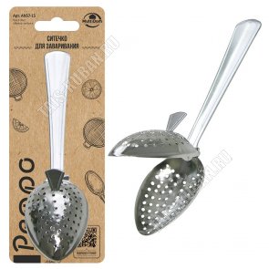 Ретро Ситечко-ложка д/завар.чая L20см, нерж (12) 