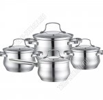 НАБОР посуды 4предмета (кастрюли форма груша 2,2/3,0/4,0л d16/18/20см +ковш 2,2л d16см) (2) 