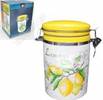 Лимоны Банка для сыпучих с клипсой 900мл (6/24)