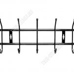 Вешалка 5 двойных крючков L47х18см, чёрный (20)