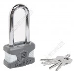 БУЛАТ Замок навесной, 7х5х3,5см, d11мм,серый (6)