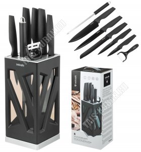 Набор ножей 8предметов на вращающейся подставке 