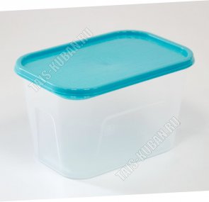 Контейнер бирюзовый/прозр, прямоуг 0,7л (45) 