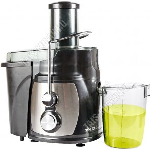 Соковыжималка 1100Вт. мет.корпус/фильтр, д/сока-1л. жмых-1л, 2ск,импульс.реж, широк.горло 75мм(4) 