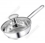 BIMBO Сковорода d14см,стекл.крышка, сталь 304