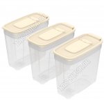 Емкость д/сыпучих Н-р 3шт бежев 1,4л (40)
