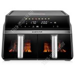 Аэрогриль 2200Вт 10,0л (5+5л) 8 программ,черный (1) 