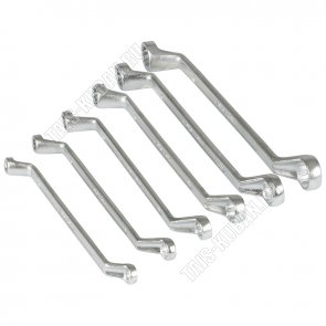 Н-р ключей накидных 6шт ( 6х7-16х17мм), углеродистая сталь, пленка (60) 