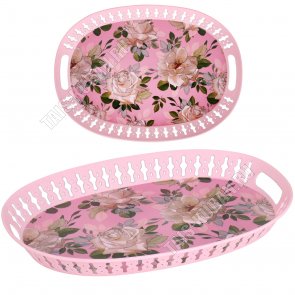 Поднос декор,с борт, овал (34х24 h4см) 