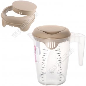Емкость 1,5л д/работы с миксер,блендер, отверст.в крыш.мокко+мален.крыш (d13 h20см) с мерн.шкал,с руч (16) 