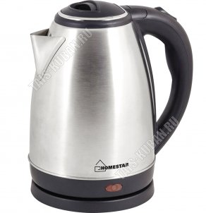 Чайник нерж. 1,8л 1500Вт диск,автооткл,защ.б/воды,пов.на 360`,серебр (12) 