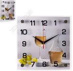 Часы (стекло/ДВП) (25х25см) 