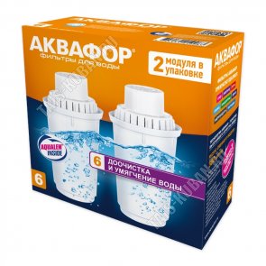 Картридж В100-6 -2шт. раб.ресурс 300л. доочистк,усилен. умягчения воды (20) 