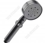 Лейка для душа 5 режимов, круглая d9см, черный (1/50) 