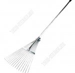 Грабли веерные мет.черенок, раздвижн.проволочн 15-ти зуб,оцинков 