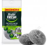 Мочалка д/посуды металл 2шт,20г, плетенная (50)